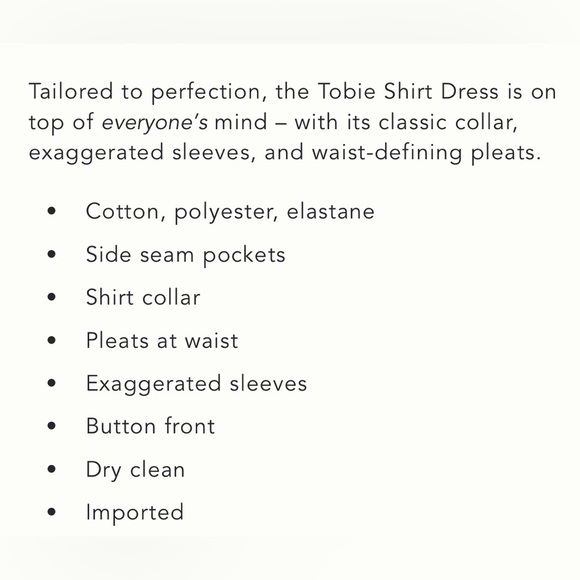 Anthropologie x Exquise The Tobie Button-Front Pleated Mini Shirt Dress Med NWT - Picture 5 of 16